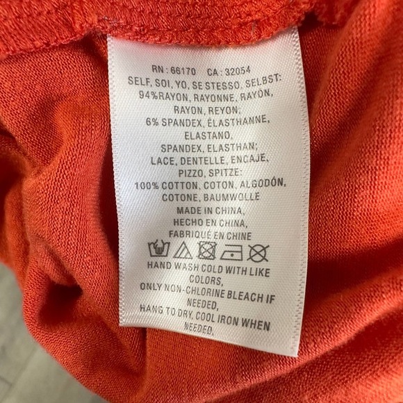 MAEVE Orange Soft Ruffled Sleeve Tank Top/Blouse size XS - Picture 6 of 7